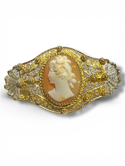 Broche Mandile 1922 Femme Cammei antichi in Argent Conchiglia 2MSPCM14 - 2MSPCM14